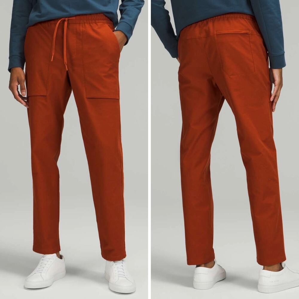 Lululemon Bowline Pant 30" Utilitech SIZE M Aztec Brick Red Pants